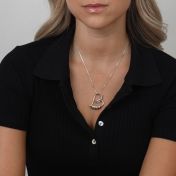 Ties of the Heart Name Necklace [Silver]