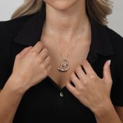 Banden van het Hart Naam Ketting [Sterling Zilver]