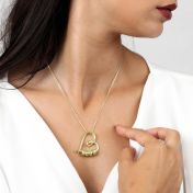 Collana Nodi del mio Cuore con Nome [Placcato Oro 18kt]