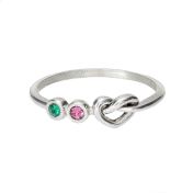 Ties of The Heart Birthstone Ring [Sterling Silver]