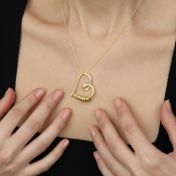 Banden van het Hart Naam Ketting [18K Goud Verguld]