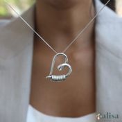 Ties of the Heart Name Necklace [Silver]