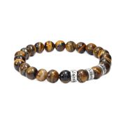 Pulsera de Hombre con Nombre de Ojo de Tigre Marrón