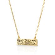 Tijdloze Vlek Kaart Ketting [18K Goud Vermeil]