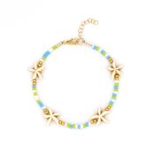 Tropical Howlite Star Anklet