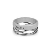 Bague Lien Inséparable avec Prénom [Argent 925]