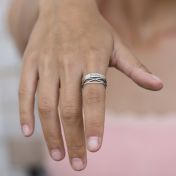 Bague Lien Inséparable avec Prénom [Argent 925]