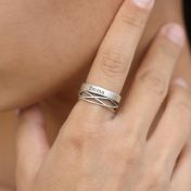 Bague Lien Inséparable avec Prénom [Argent 925]