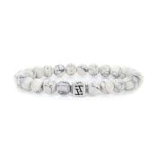 Classic Howlite Bracelet for Women [Sterling Silver]