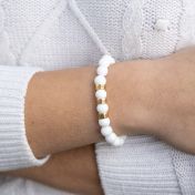 Bracelet Tridacna avec Prénoms pour Femme - Vermeil 18ct