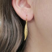 Willow Leaf Earrings [18K Gold]