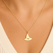 Collar Sombrero de Mago [Oro Vermeil de 18K]