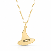 Collar Sombrero de Mago [Oro Vermeil de 18K]