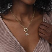 Charm Zodiaque avec Cristaux [Vermeil 18ct]