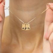 Mirella Zodiac Charm Necklace [18K Gold Plated] 