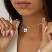 Mirella Kette mit Sternzeichen Charms  [Sterlingsilber]