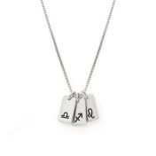 Mirella Kette mit Sternzeichen Charms  [Sterlingsilber]