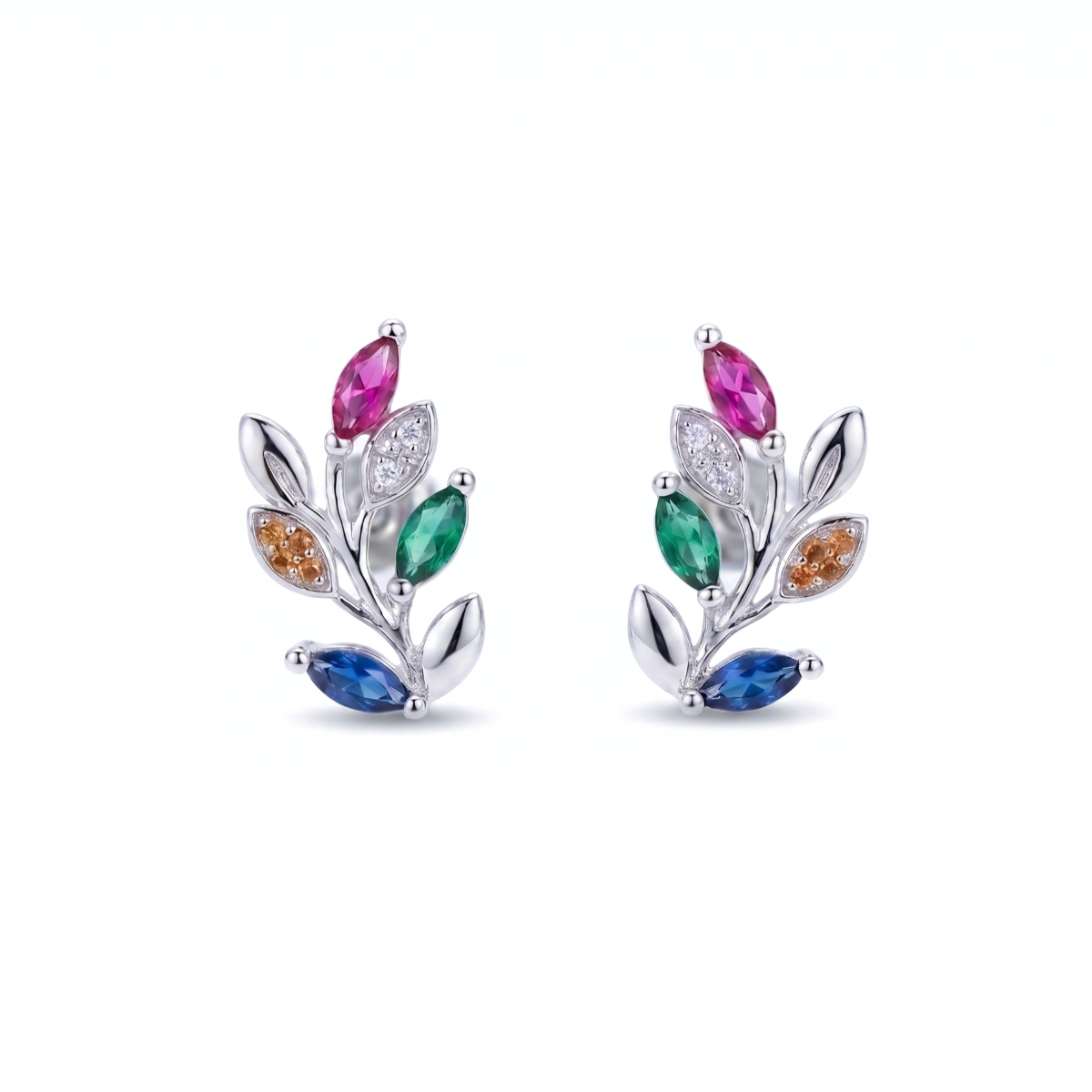 Rainbow Branch Earrings