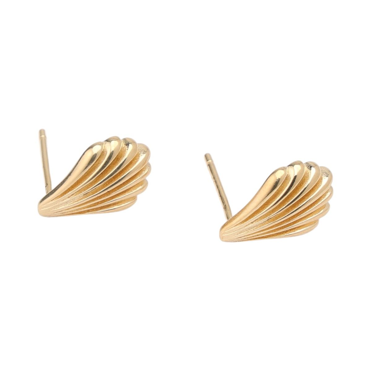 Seashell Stud Earrings [18K Gold Plated]
