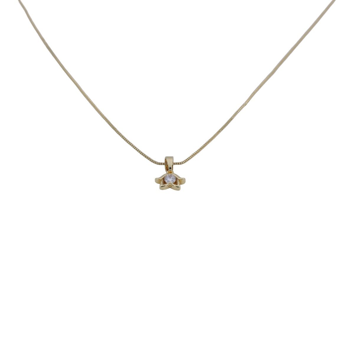 Precious Flower Necklace [Gold Plated]