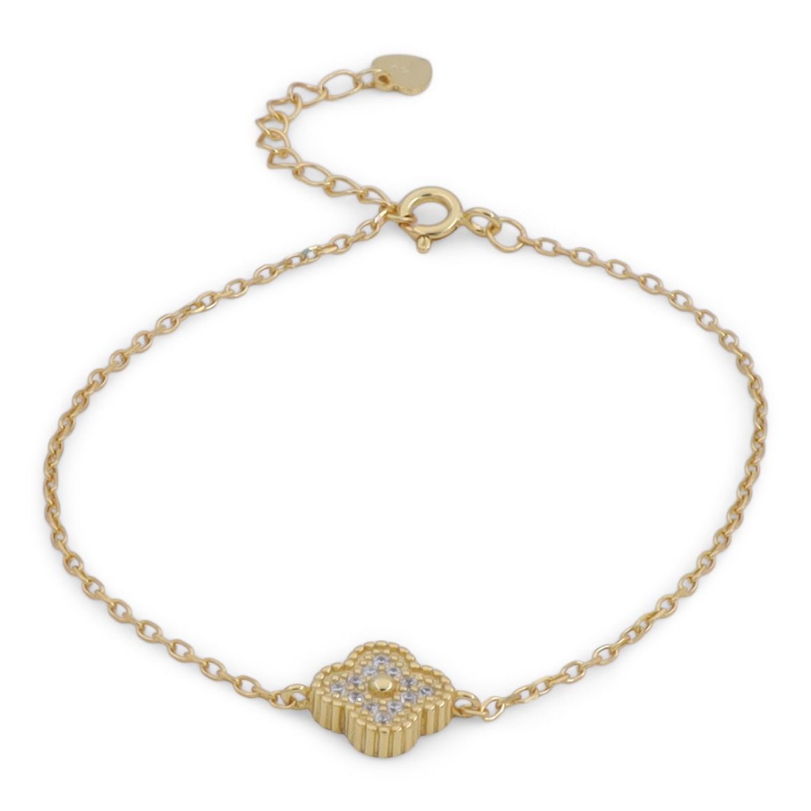 Clover Charm Bracelet [18K Gold Plated]