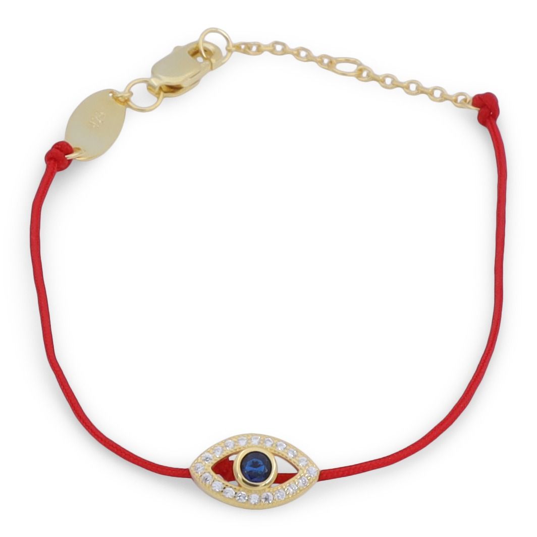 Evil Eye Thread Bracelet [18K Gold Plated]