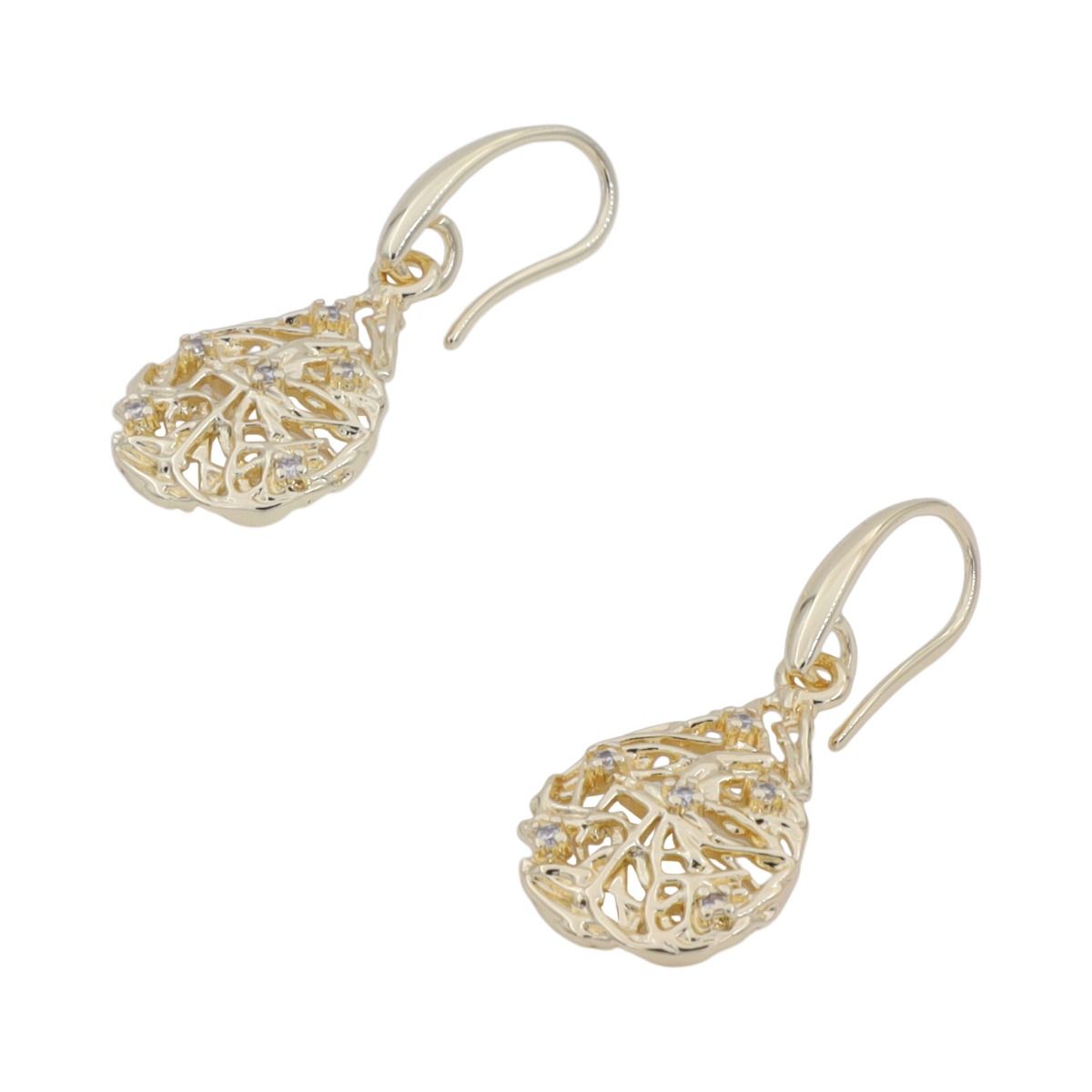 Teardrop Filigree Earrings