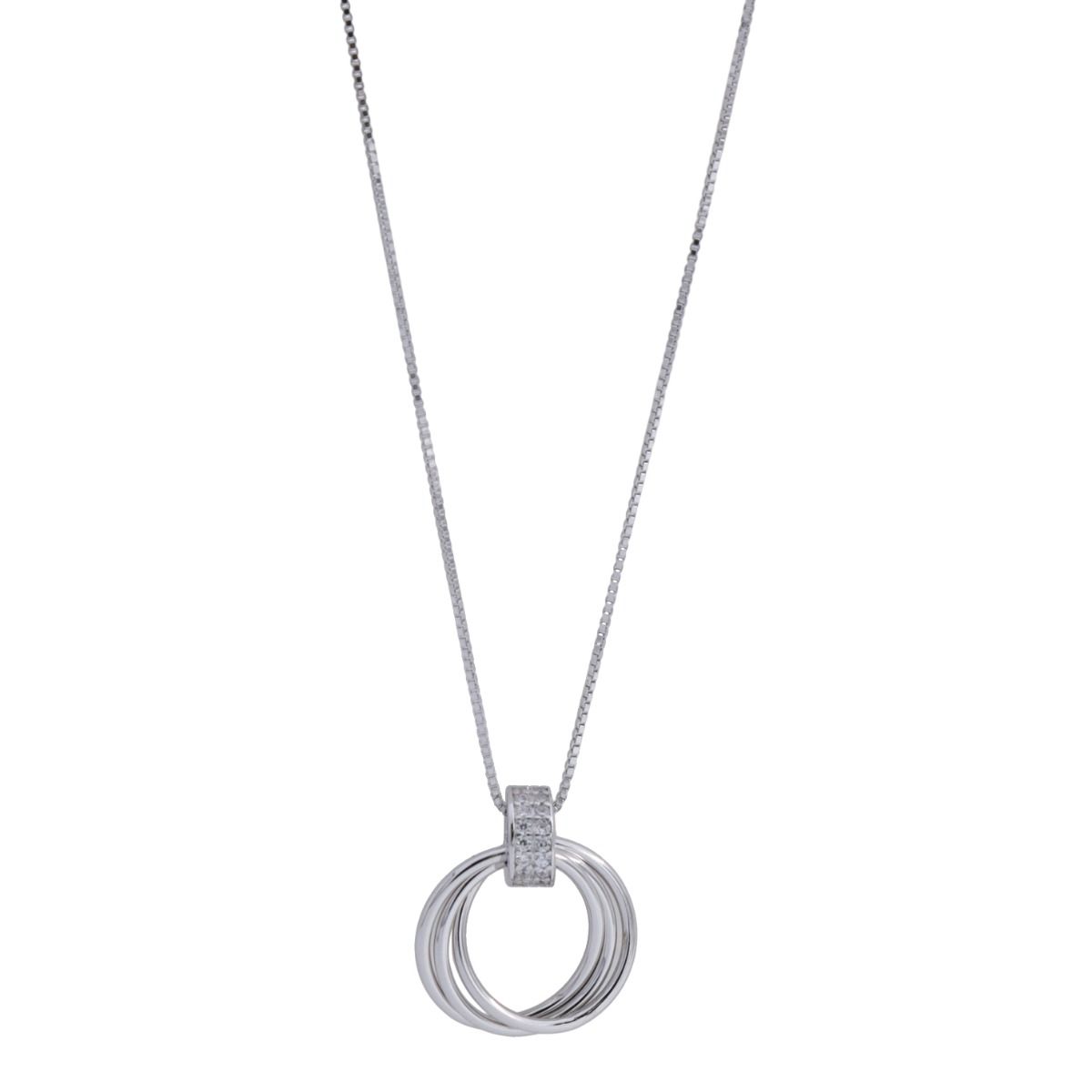 Unity Rings Necklace [Sterling Silver]
