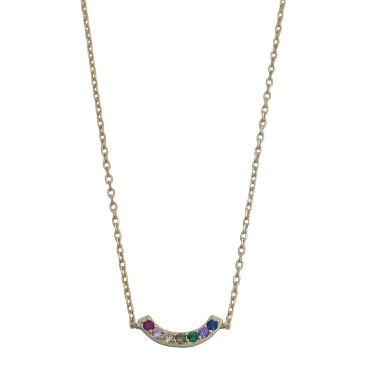 Rainbow Curve Necklace [18K Gold Plated]