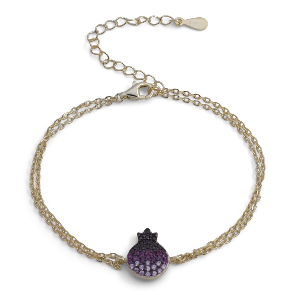 Jeweled Pomegranate Bracelet [18K Gold Plated]