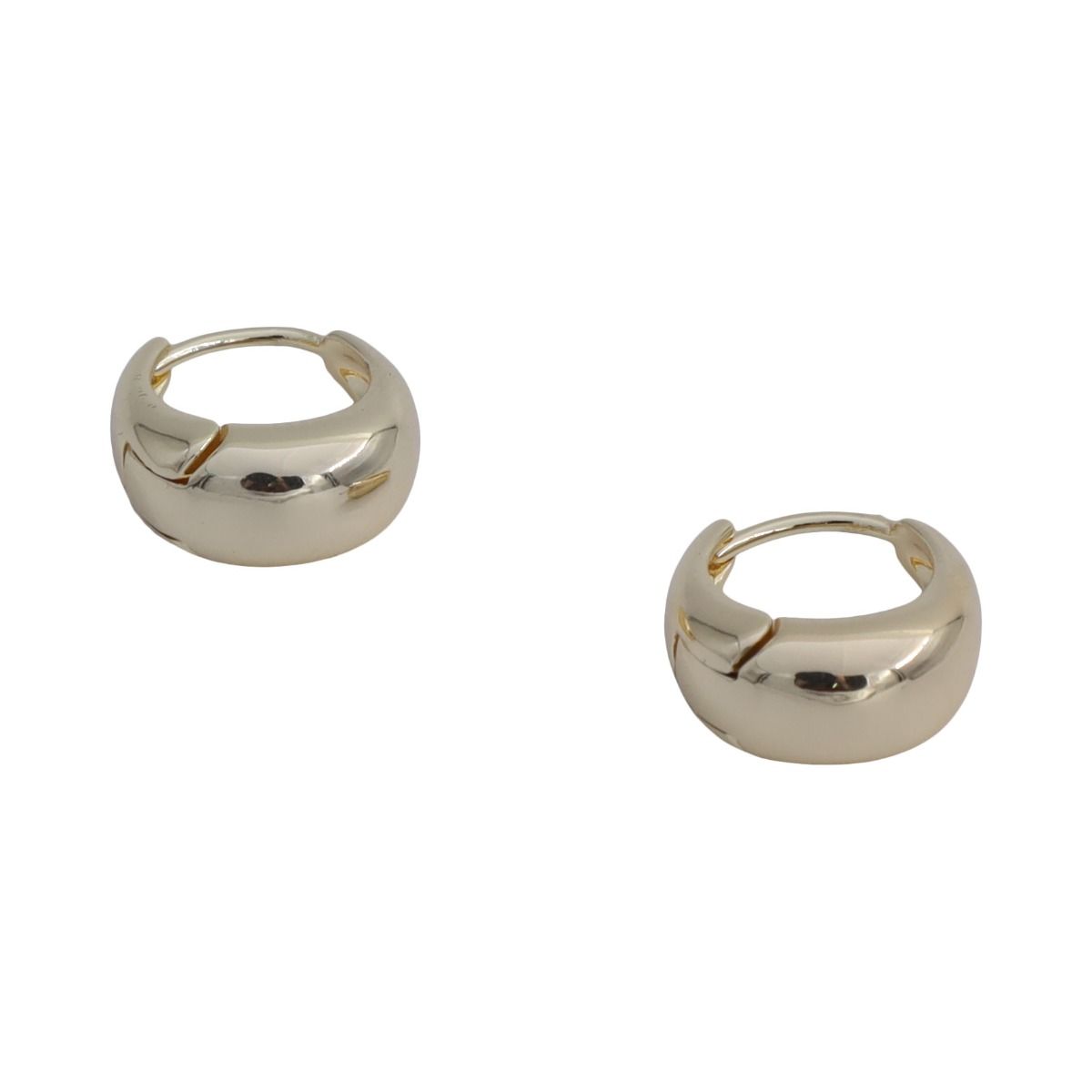 Dôme Hoop Earrings [Gold Plated]