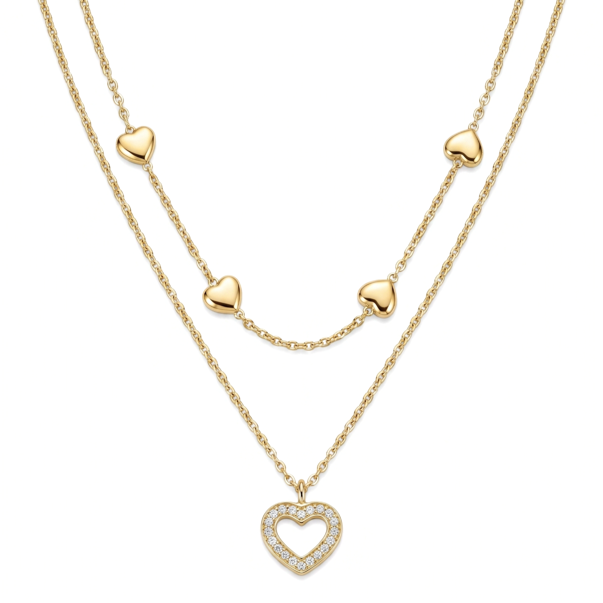 Heart Layers Necklace