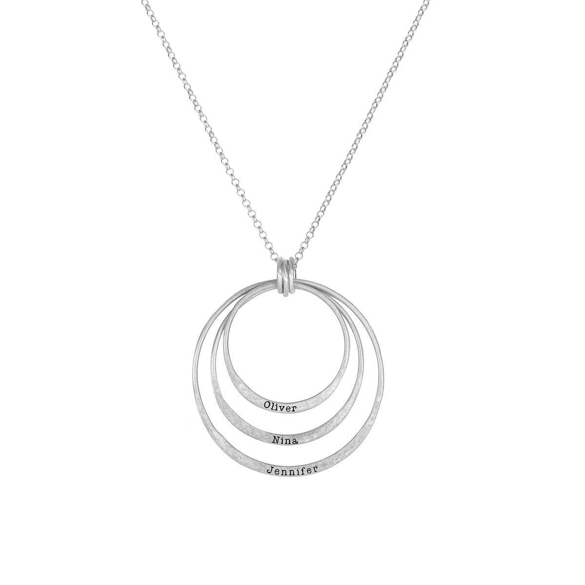 Collier Sphères De l'Amour Avec Noms [Argent 925]