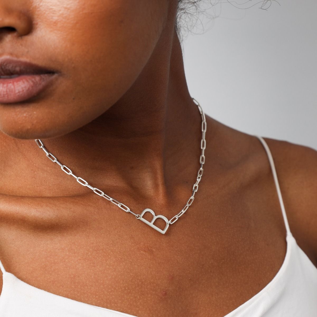 Collier Initiale Sois Toi-même [Argent 925]