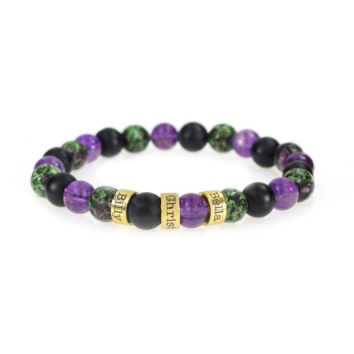 Bracelet Vervaine Avec Sphères Personnalisées [Plaqué Or 18ct]