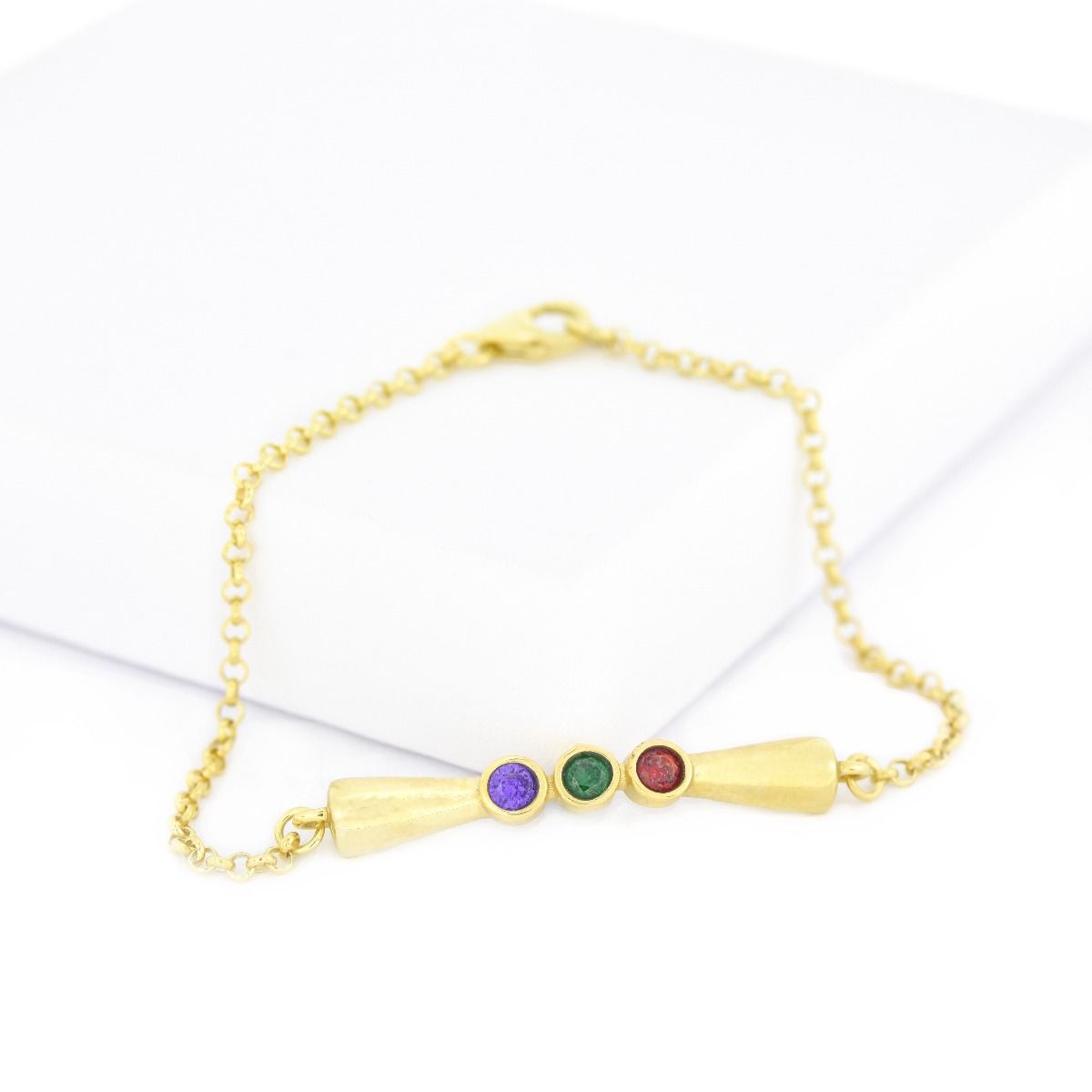 Bracelet Ruban d'Amour [Plaqué Or 18ct]