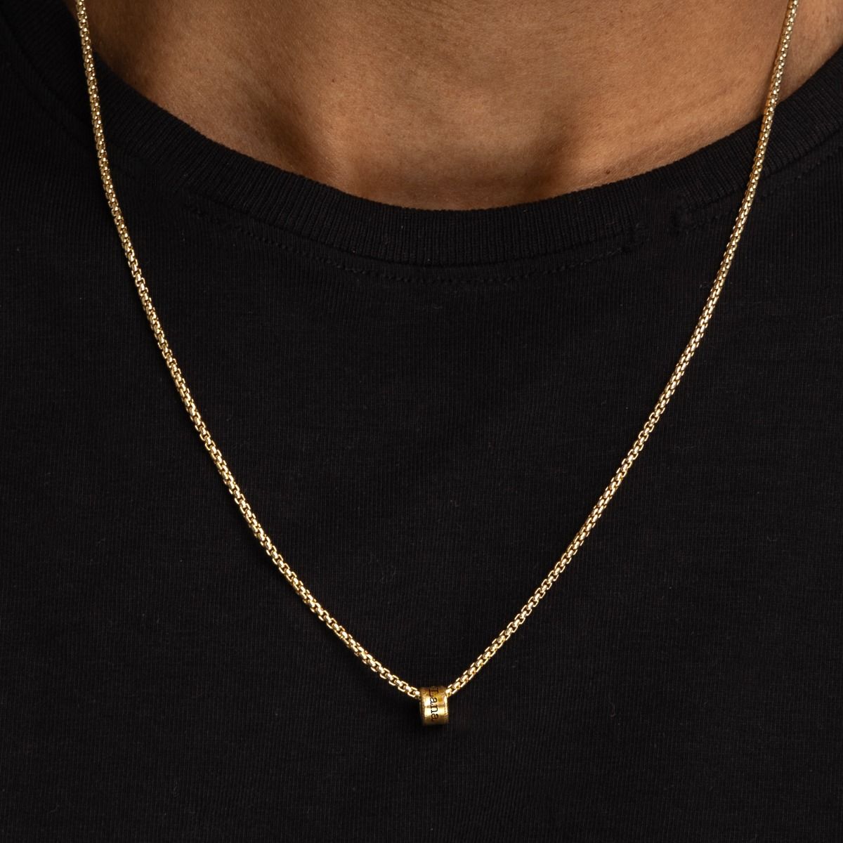 Box Chain with Names - 14 Karat Gold