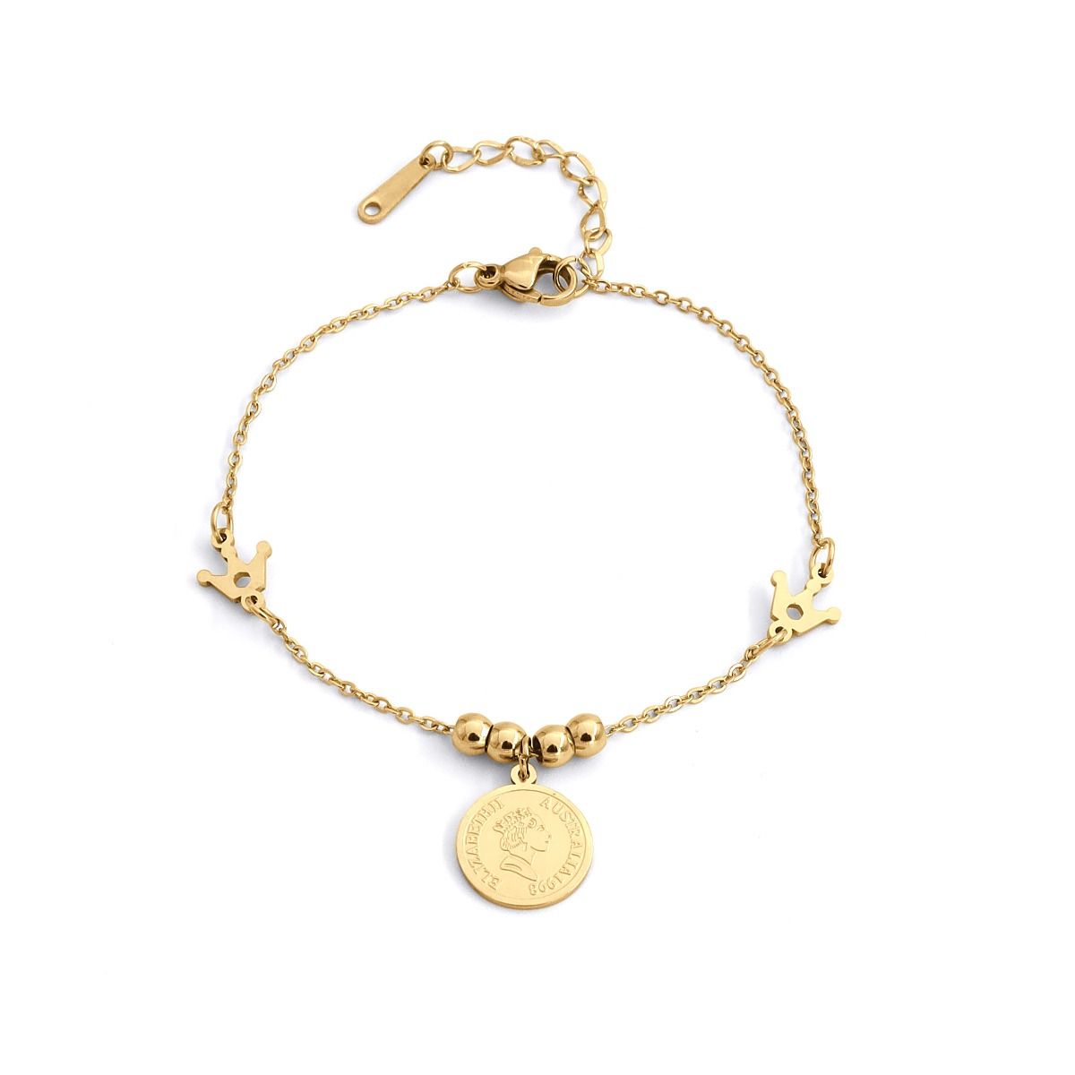 Royal Grace Coin Bracelet [Gold Plated]