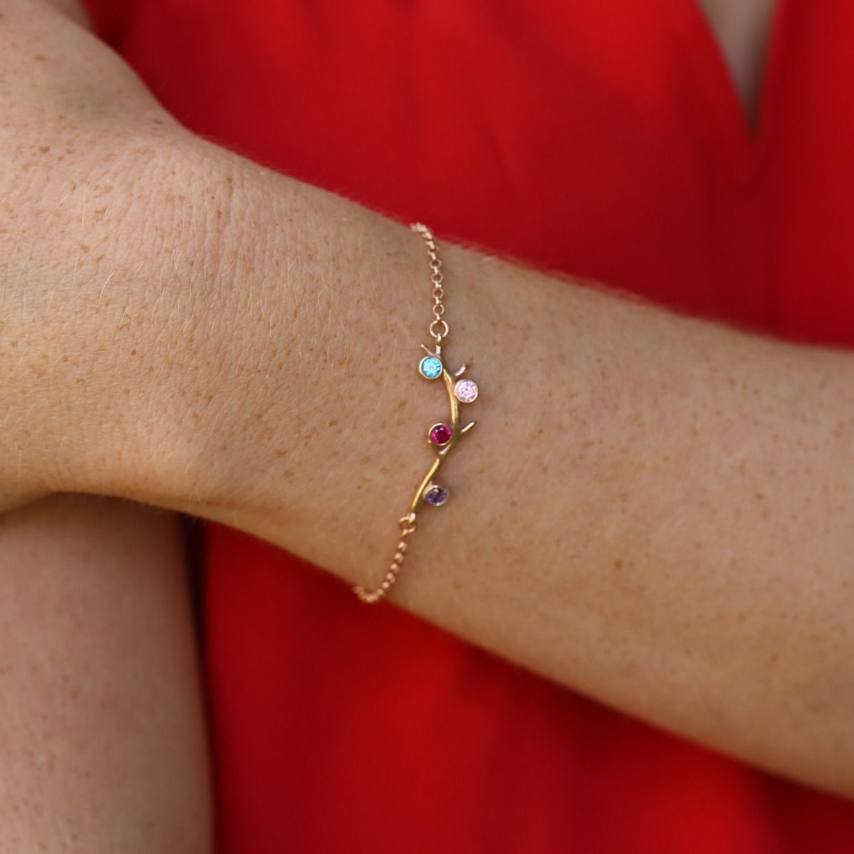 Pulsera Raíces del Amor [Bañada en Oro Rosa de 18K]