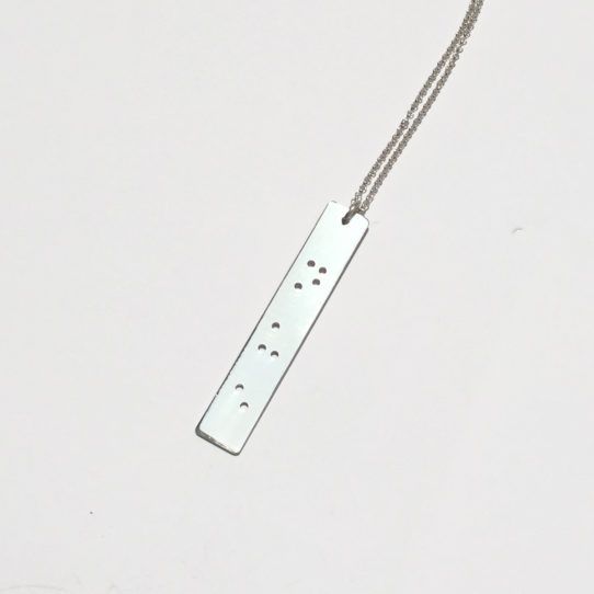 The Rule of 3 Braille Necklace