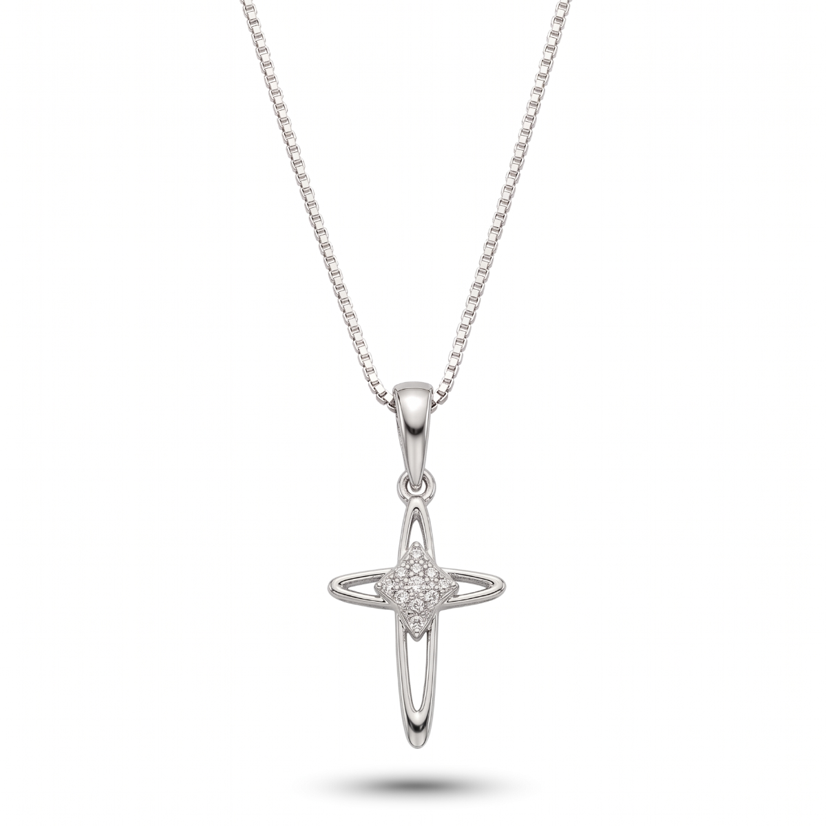 Stellar Cross Necklace