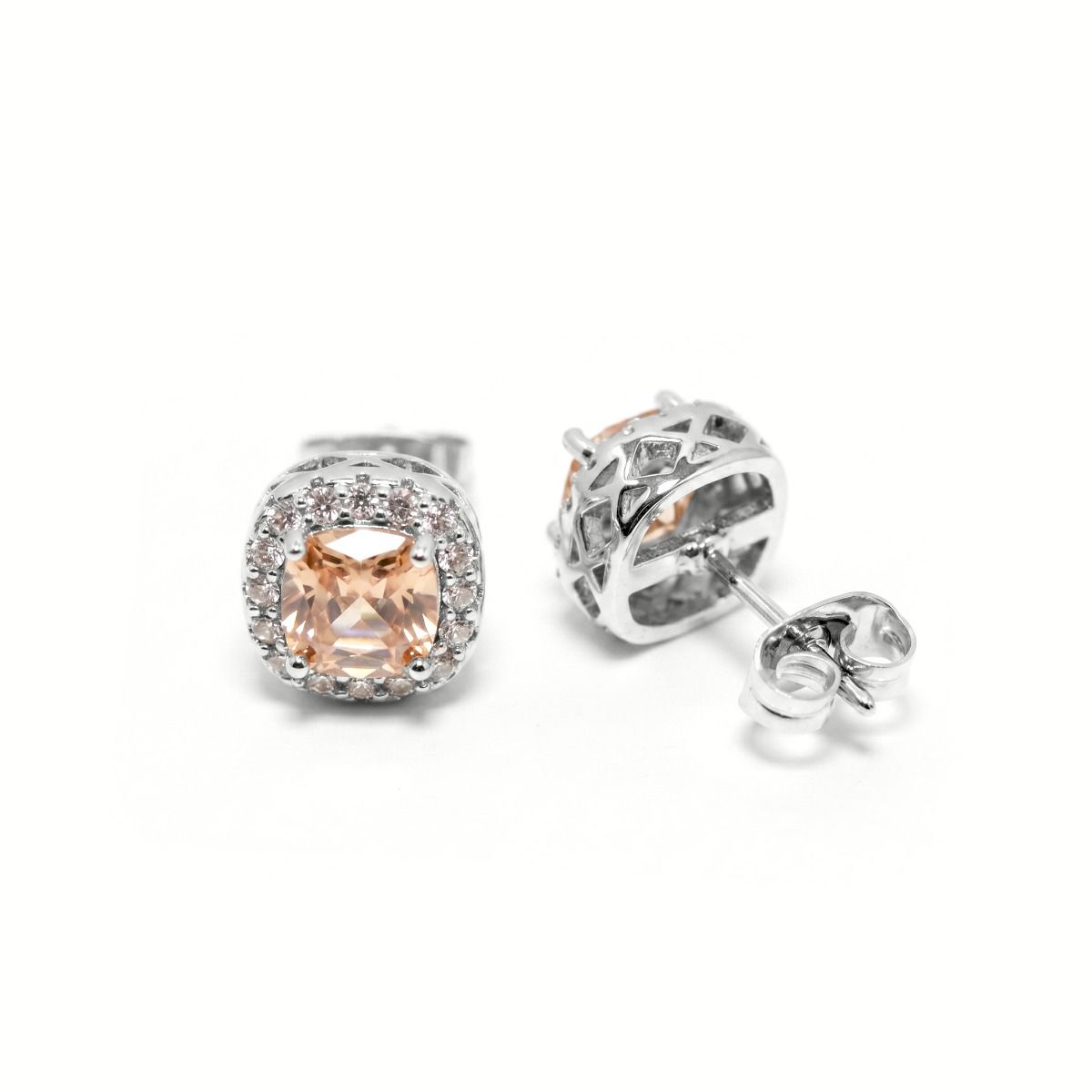 Champagne Halo Earrings