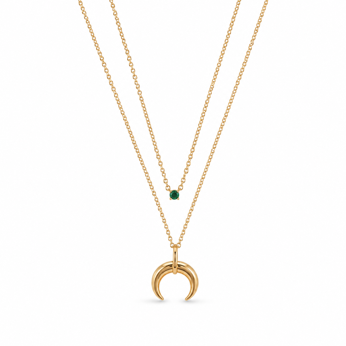 Crescent Layered Necklace