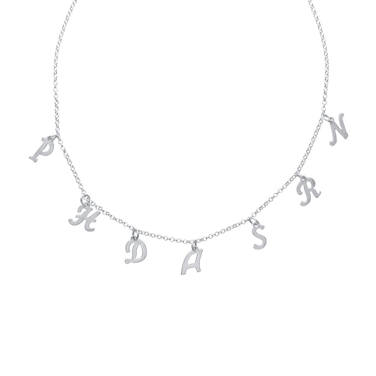 Talisa Initials Necklace [Sterling Silver]