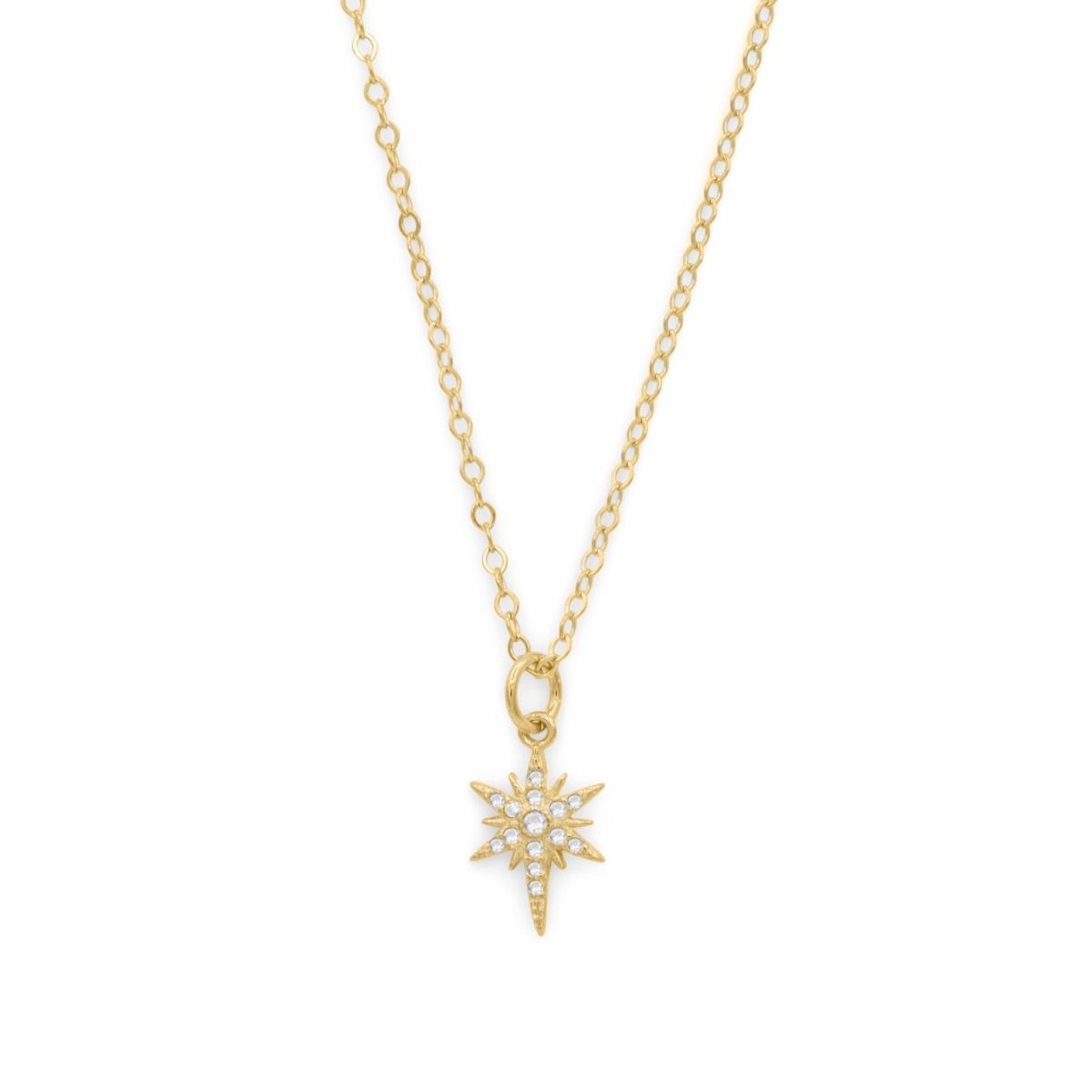 Christmas Star Necklace in Gold Plating - Gift for Her by Talisa