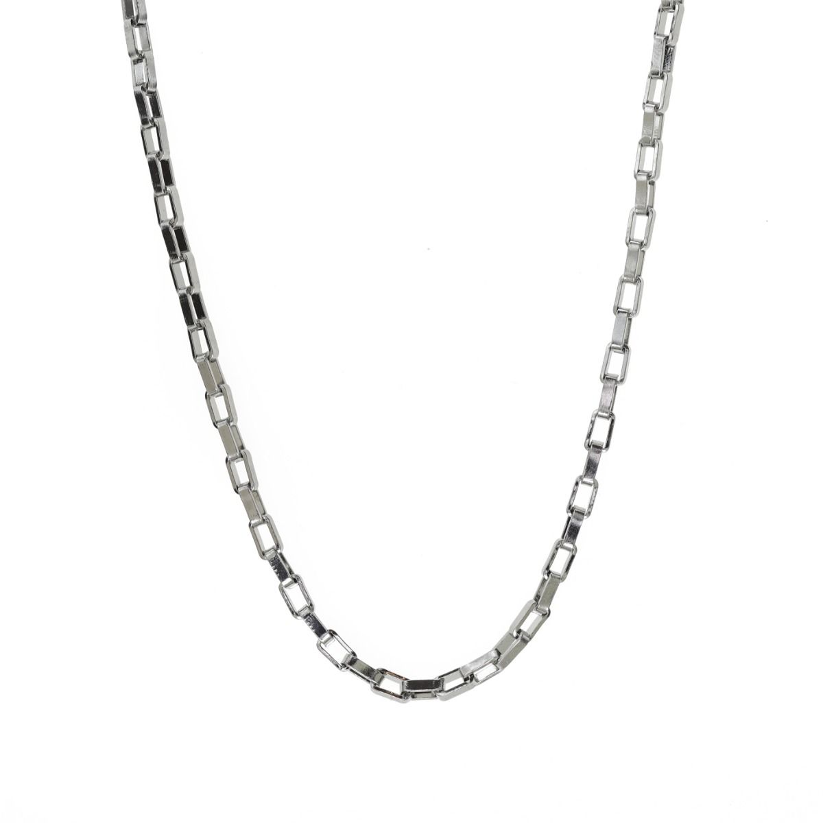 Cadena Clásica de Eslabones Cuadrados para Hombre
