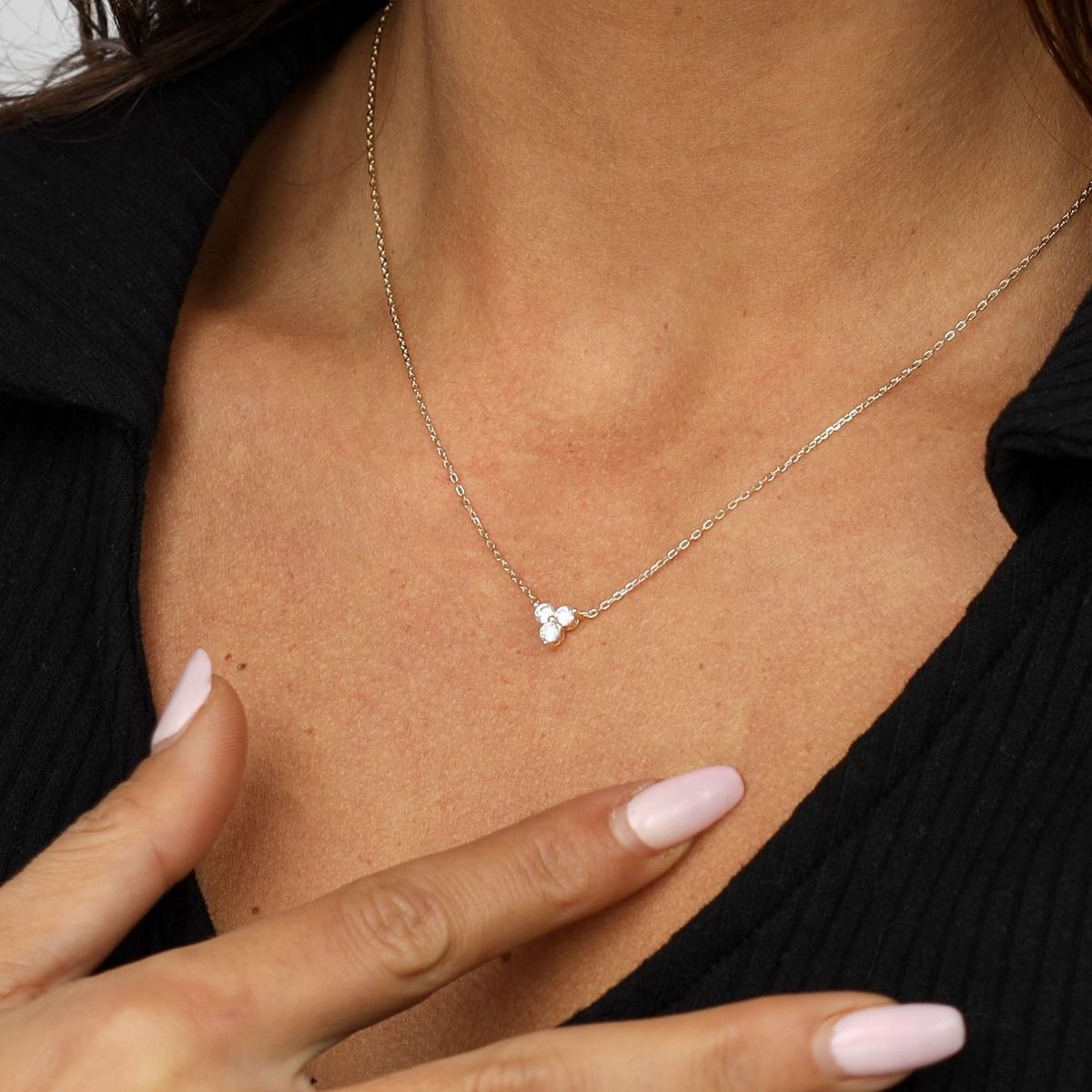 Crystal Bloom Necklace [18K Gold Plated]