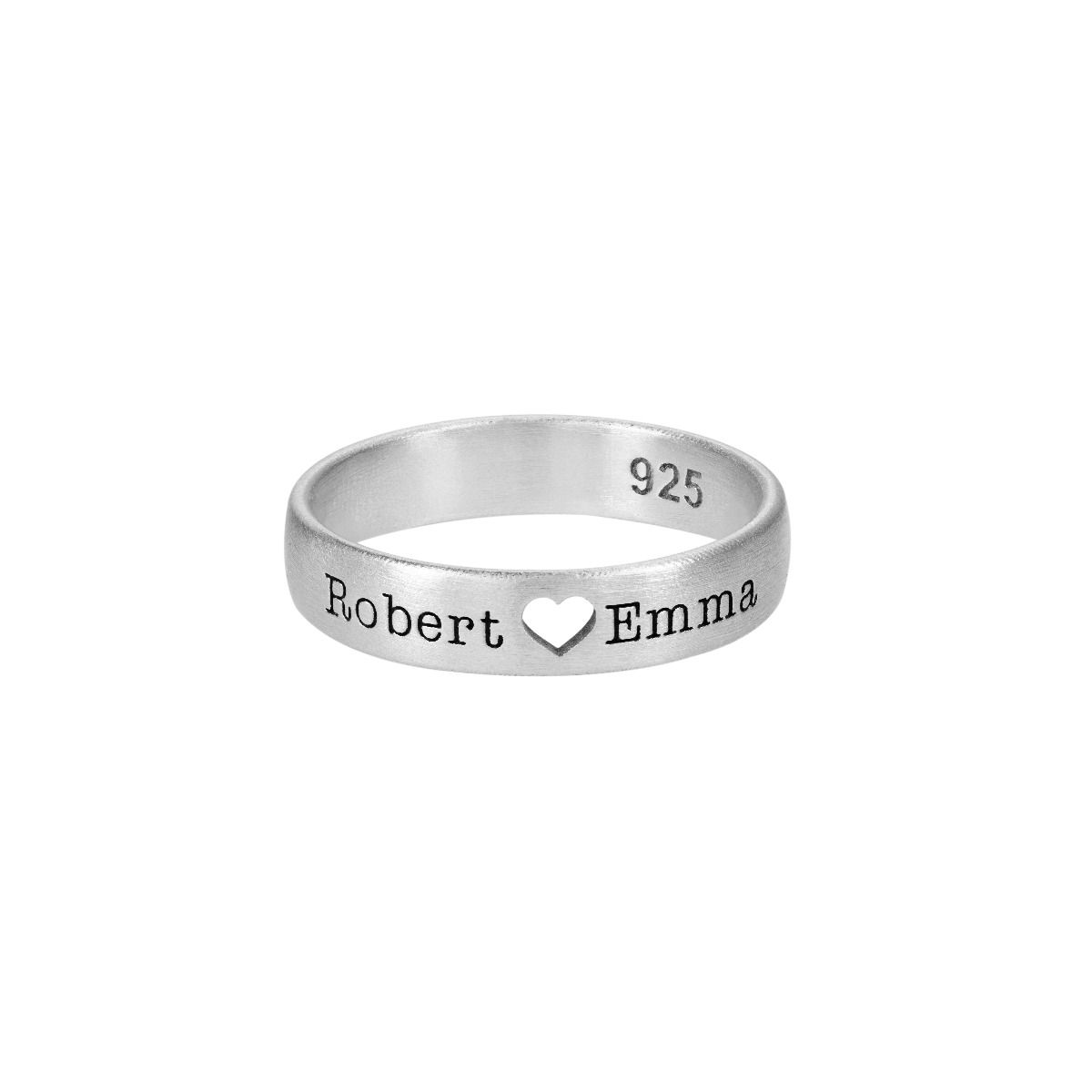 My Heart Engraved Promise Ring [Sterling Silver]