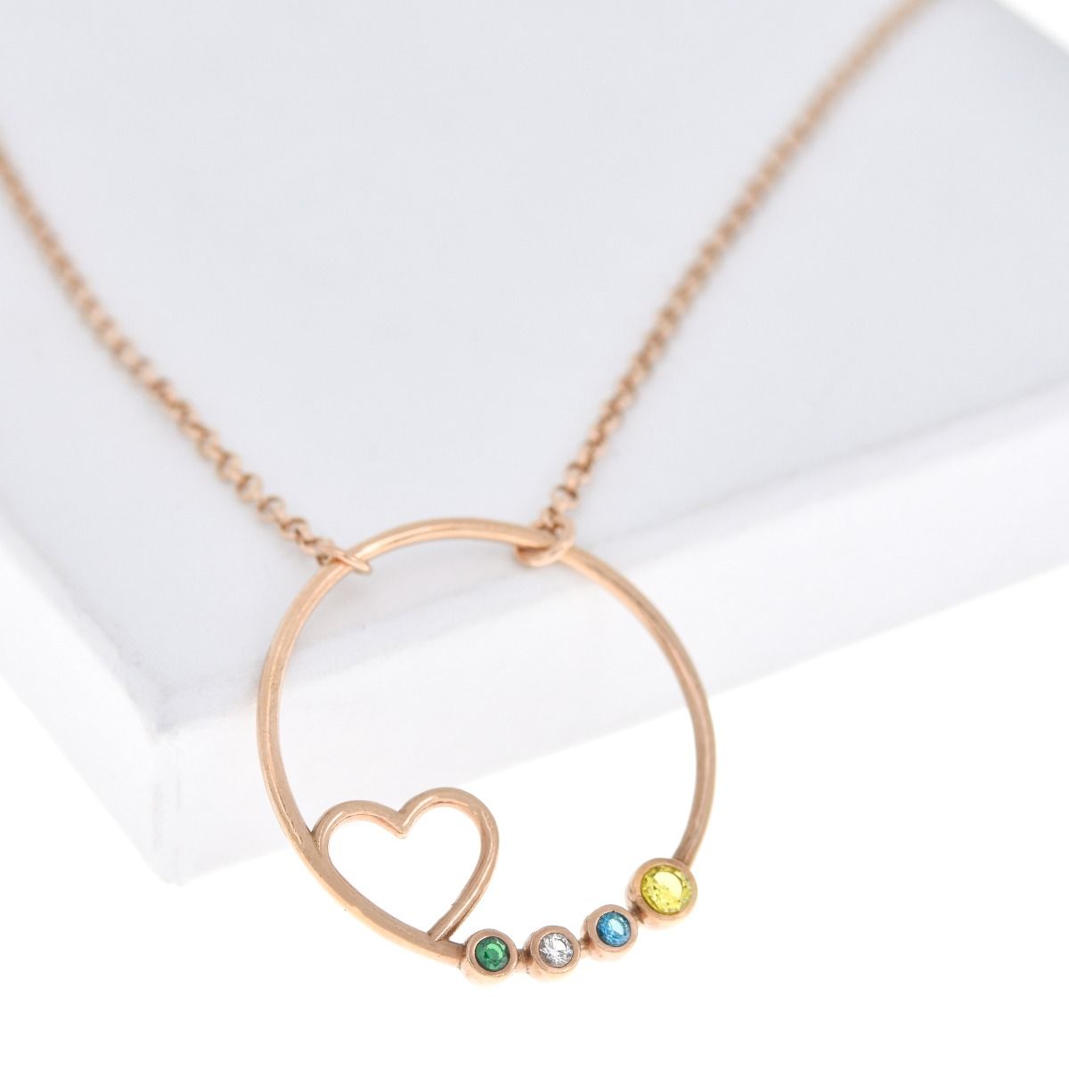 A Mother's Heart Necklace [Rose Gold Plated]