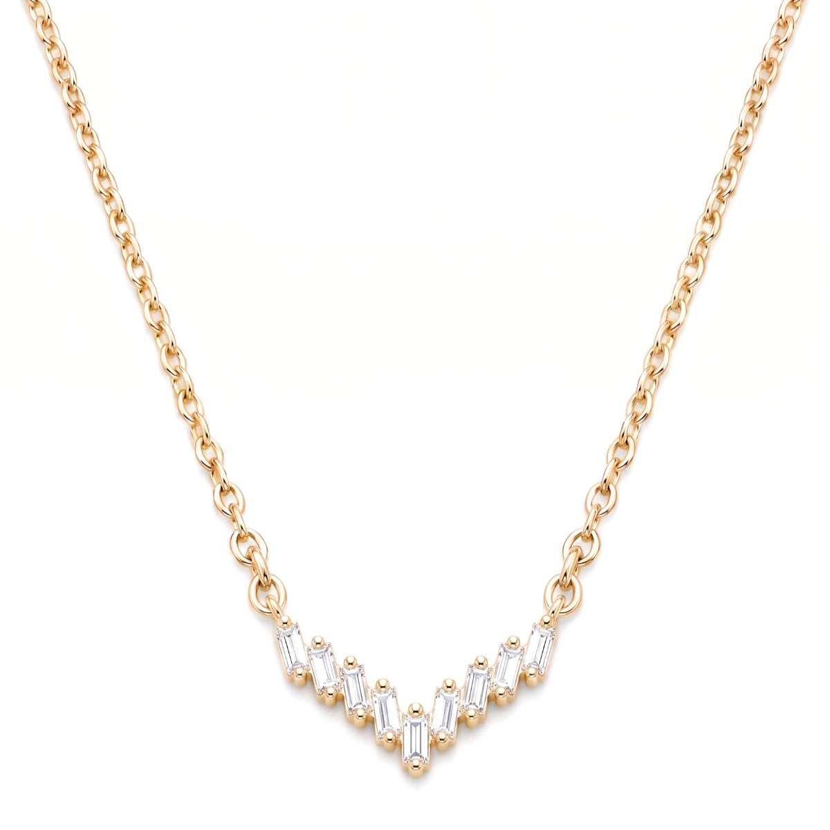 Baguette Crest Necklace